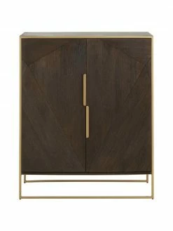 Westwing Collection Buffet bois massif Harry, larg. 100 x haut. 120 cm -furniture Soldes Buffet bois massif Harry 2