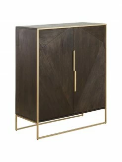 Westwing Collection Buffet bois massif Harry, larg. 100 x haut. 120 cm