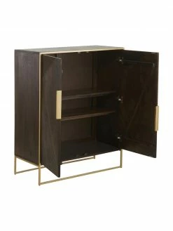 Westwing Collection Buffet bois massif Harry, larg. 100 x haut. 120 cm -furniture Soldes Buffet bois massif Harry 5