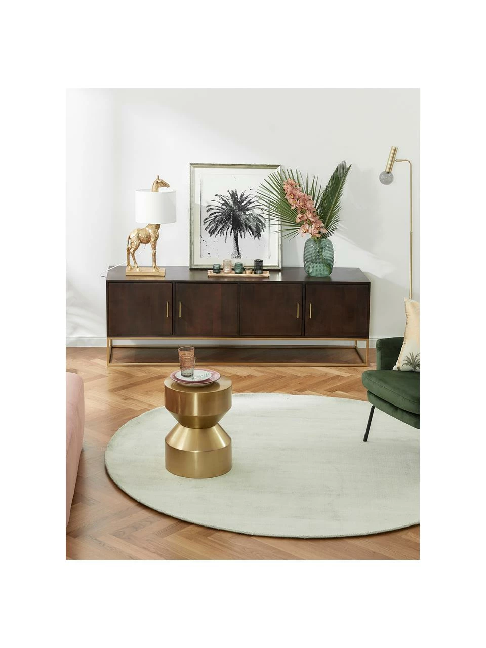 Westwing Collection Buffet bois massif Lyle, larg. 180 x haut. 60 cm 2 Westwing Collection Buffet bois massif Lyle, larg. 180 x haut. 60 cm – Image 2