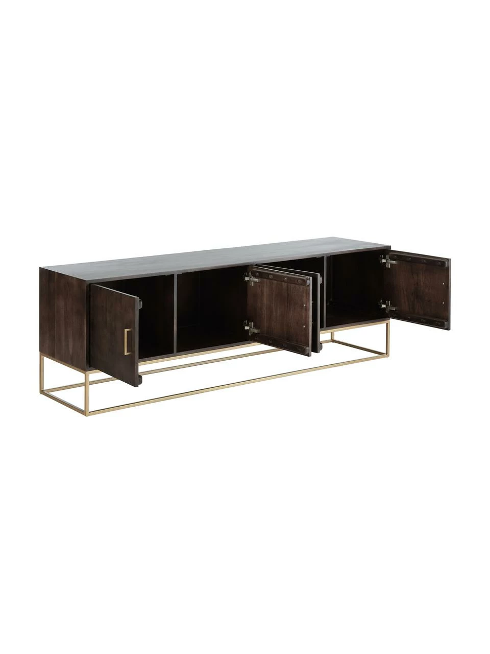Westwing Collection Buffet bois massif Lyle, larg. 180 x haut. 60 cm 4 Westwing Collection Buffet bois massif Lyle, larg. 180 x haut. 60 cm – Image 4
