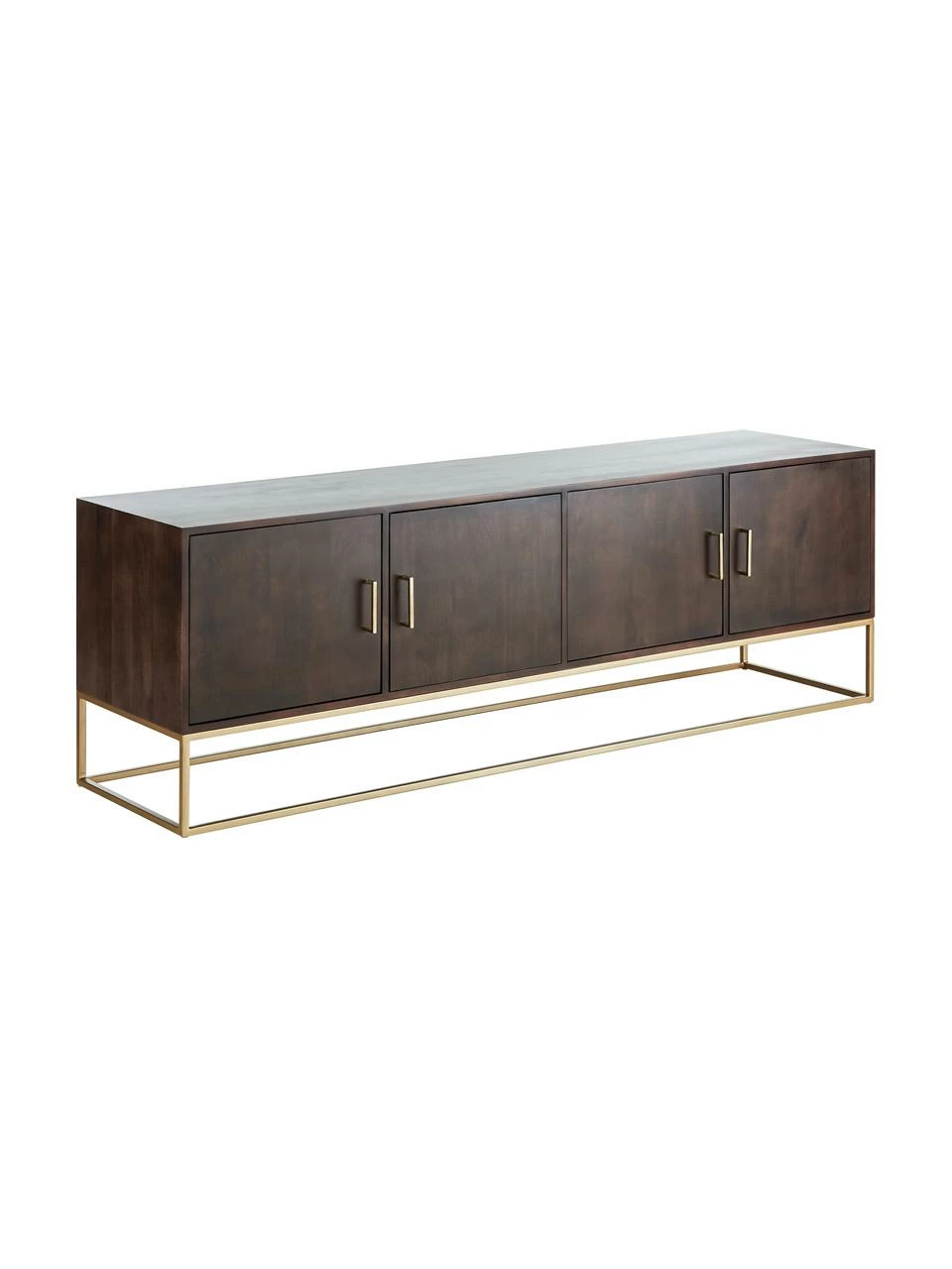Westwing Collection Buffet bois massif Lyle, larg. 180 x haut. 60 cm 1 Westwing Collection Buffet bois massif Lyle, larg. 180 x haut. 60 cm