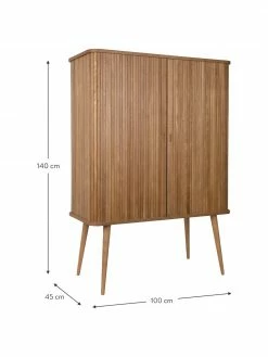 Zuiver Buffet haut design rétro Barbier, larg. 100 x haut. 140 cm 8 Zuiver Buffet haut design rétro Barbier, larg. 100 x haut. 140 cm -furniture Soldes Buffet haut design retro Barbier 2