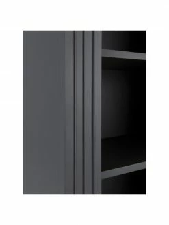 Buffet haut gris Single, larg. 80 x haut. 235 cm -furniture Soldes Buffet haut gris Single 5