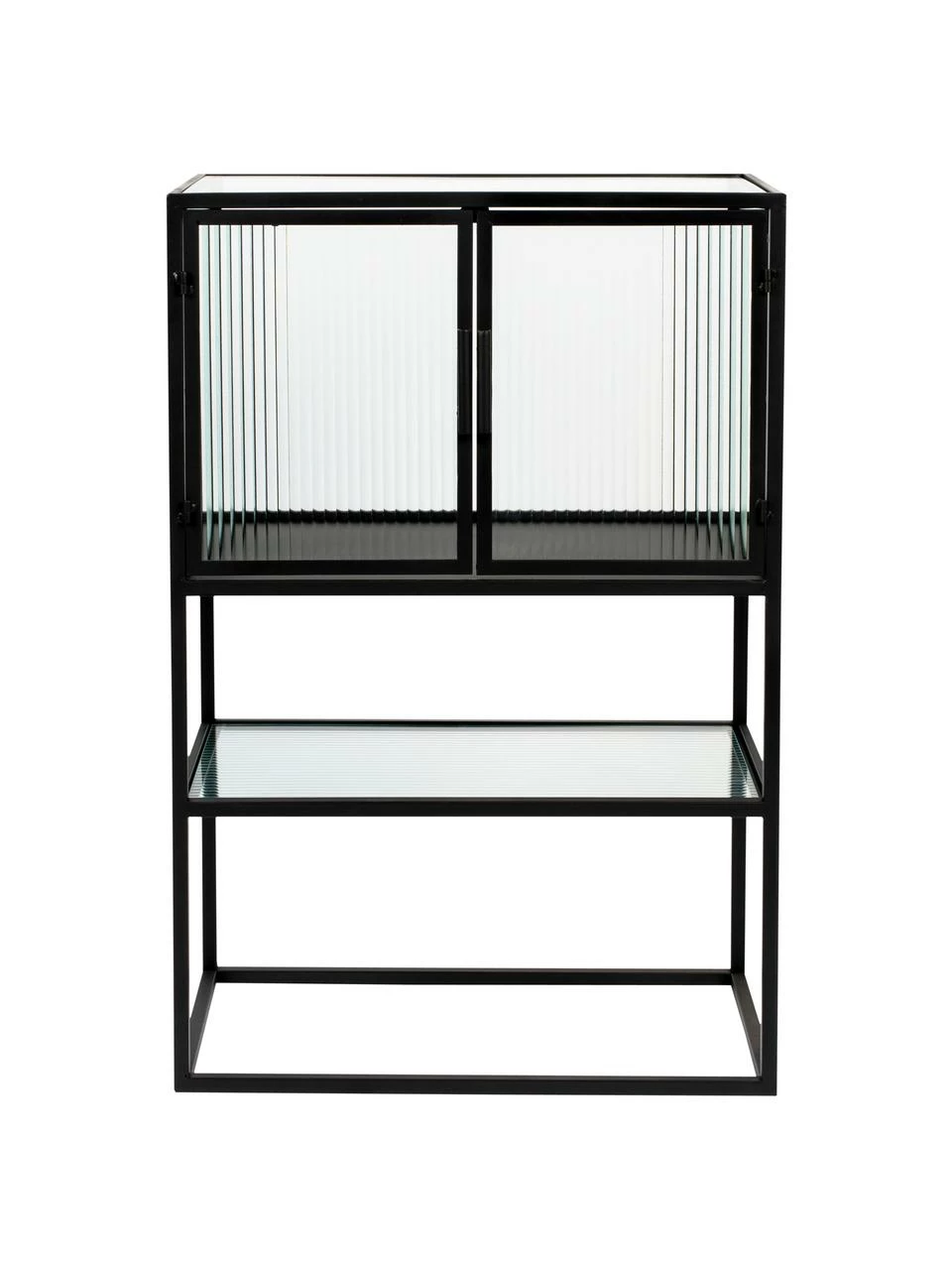 Dutchbone Buffet haut métal noir Boli, larg. 60 x haut. 90 cm 4 Dutchbone Buffet haut métal noir Boli, larg. 60 x haut. 90 cm – Image 4