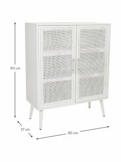 Buffet haut rustique Cayetana, larg. 80 x haut. 101 cmSeulement 1 produit disponible -furniture Soldes Buffet haut rustique Cayetana 14