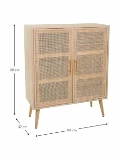Buffet haut rustique Cayetana, larg. 80 x haut. 101 cm 8 Buffet haut rustique Cayetana, larg. 80 x haut. 101 cm -furniture Soldes Buffet haut rustique Cayetana 2