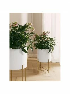 Westwing Collection Cache-pot en métal sur pied Mina, 2 élém., Lot de différentes tailles 8 Westwing Collection Cache-pot en métal sur pied Mina, 2 élém., Lot de différentes tailles -furniture Soldes Cache pot en metal sur pied Mina 2 elem 2