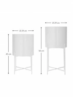 Westwing Collection Cache-pot en métal sur pied Mina, 2 élém., Lot de différentes tailles -furniture Soldes Cache pot en metal sur pied Mina 2 elem 26