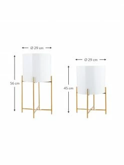 Westwing Collection Cache-pot en métal sur pied Mina, 2 élém., Lot de différentes tailles 9 Westwing Collection Cache-pot en métal sur pied Mina, 2 élém., Lot de différentes tailles -furniture Soldes Cache pot en metal sur pied Mina 2 elem 3