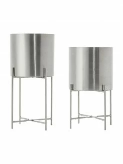 Westwing Collection Cache-pot sur pied Mina, 2 élém., Lot de différentes tailles