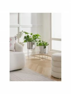 Westwing Collection Cache-pot sur pied Mina, 2 élém., Lot de différentes tailles -furniture Soldes Cache pot sur pied Mina 2 elem 3