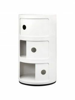 Kartell Caisson design blanc crème 3 modules Componibili, Ø 32 x haut. 59 cm 9 Kartell Caisson design blanc crème 3 modules Componibili, Ø 32 x haut. 59 cm -furniture Soldes Caisson design blanc creme 3 modules Componibili 3