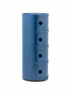 Kartell Caisson design bleu 4 modules Componibili, Ø 32 x haut. 77 cm -furniture Soldes Caisson design bleu 4 modules Componibili 3