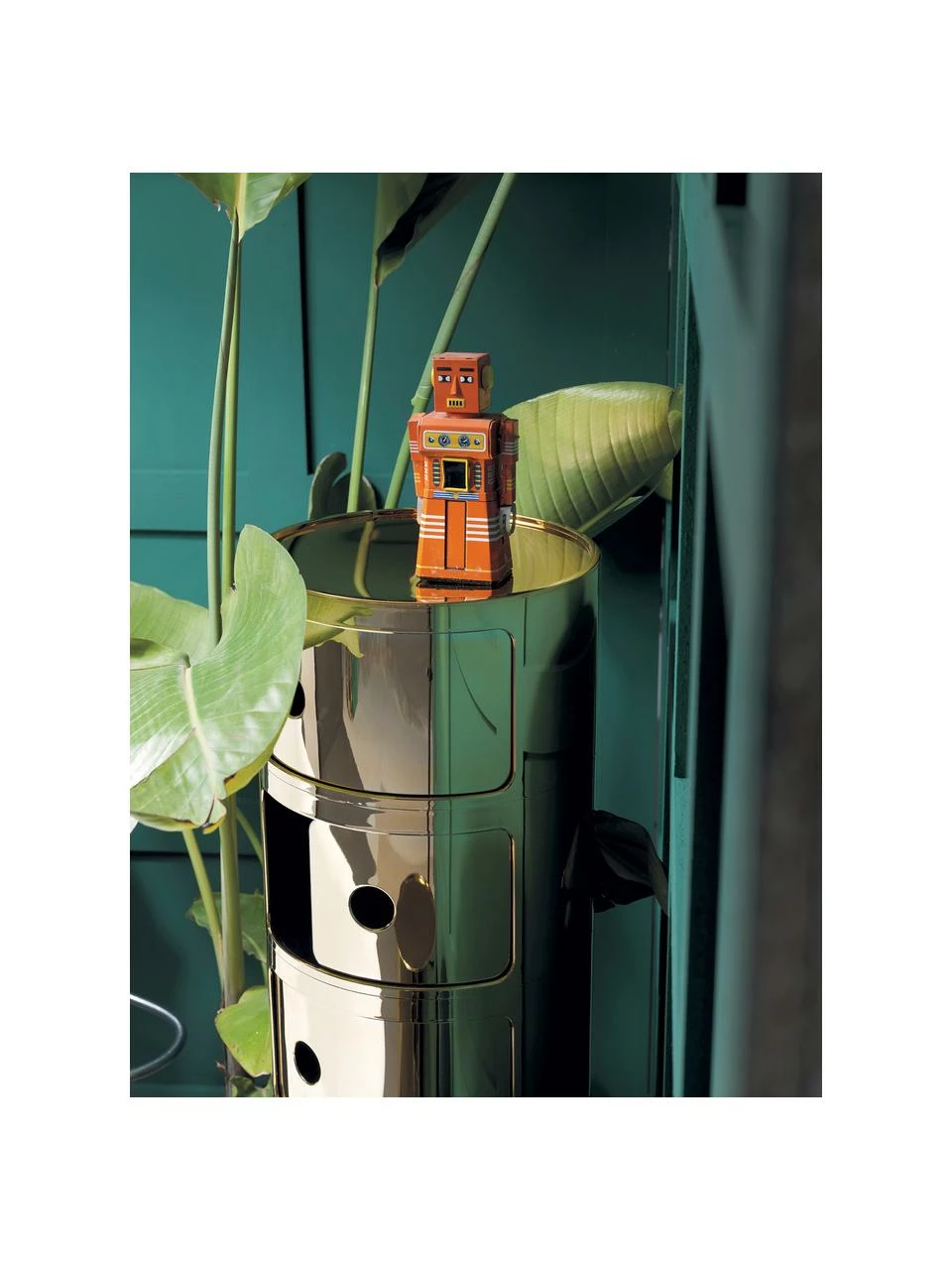 Kartell Caisson design doré 3 modules Componibili, Ø 32 x haut. 59 cm 2 Kartell Caisson design doré 3 modules Componibili, Ø 32 x haut. 59 cm – Image 2