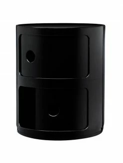 Kartell Caisson design noir 2 modules Componibili, Ø 32 x haut. 40 cm -furniture Soldes Caisson design noir 2 modules Componibili 7