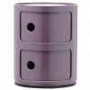 Kartell Caisson design violet 2 modules Componibili, Ø 32 x haut. 40 cm
