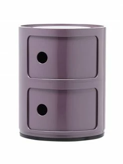 Kartell Caisson design violet 2 modules Componibili, Ø 32 x haut. 40 cm