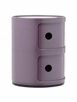 Kartell Caisson design violet 2 modules Componibili, Ø 32 x haut. 40 cm -furniture Soldes Caisson design violet 2 modules Componibili 3
