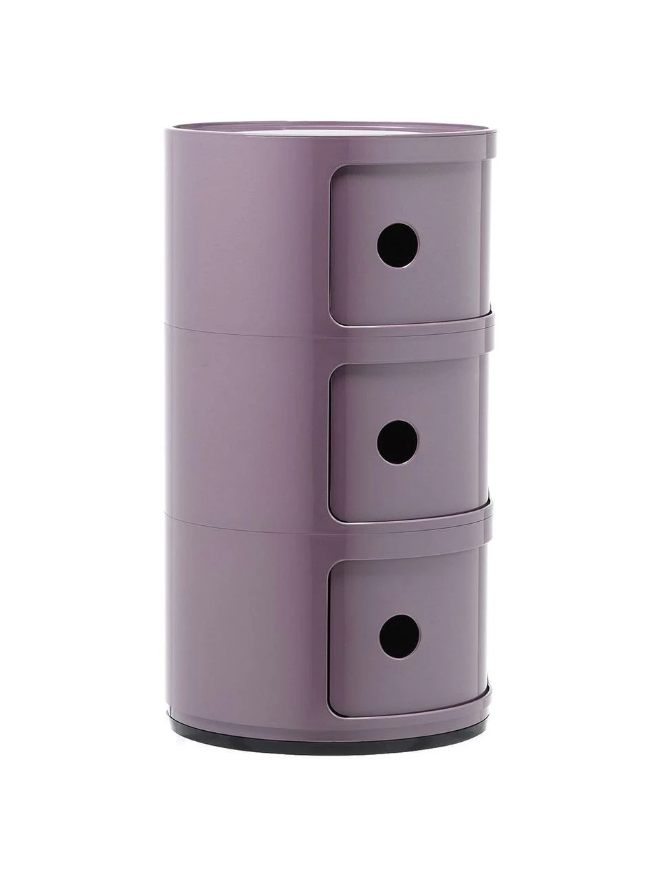 Kartell Caisson design violet 3 modules Componibili, Ø 32 x haut. 59 cm 4 Kartell Caisson design violet 3 modules Componibili, Ø 32 x haut. 59 cm – Image 4