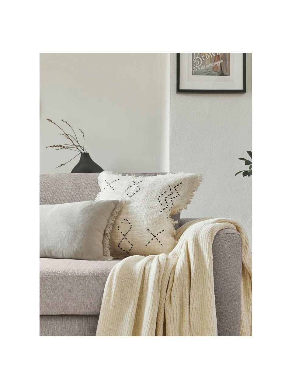 Westwing Collection Canapé 2 places beige Cucita, larg. 187 x prof. 94 cm 2 Westwing Collection Canapé 2 places beige Cucita, larg. 187 x prof. 94 cm – Image 2