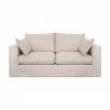Canapé 2 places beige Zach, larg. 183 x prof. 90 cm