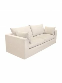 Canapé 2 places beige Zach, larg. 183 x prof. 90 cm -furniture Soldes Canape 2 places beige Zach 3
