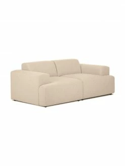 Westwing Collection Canapé 2 places beige foncé Melva, larg. 198 x prof. 101 cm -furniture Soldes Canape 2 places beige fonce Melva 3