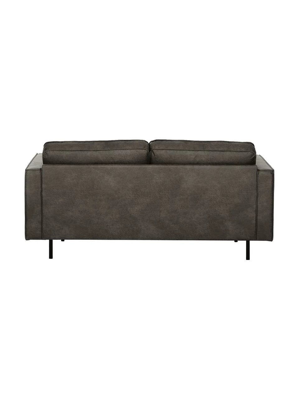 Westwing Collection Canapé 2 places cuir recyclé Hunter, larg. 164 x prof. 90 cm 6 Westwing Collection Canapé 2 places cuir recyclé Hunter, larg. 164 x prof. 90 cm – Image 6