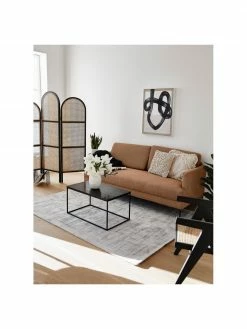 Westwing Collection Canapé (2 places) en nougat avec pieds en métal Fluente, larg. 166 x prof. 85 cm -furniture Soldes Canape 2 places en nougat avec pieds en metal Fluente 2