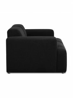 Westwing Collection Canapé 2 places noir Melva, larg. 198 x prof. 101 cm -furniture Soldes Canape 2 places noir Melva 3