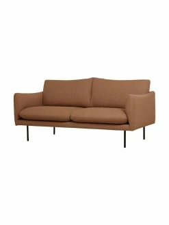 Westwing Collection Canapé (2 places) nougat avec pieds en métal Moby, larg. 170 x prof. 95 cm -furniture Soldes Canape 2 places nougat avec pieds en metal Moby 3