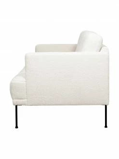 Westwing Collection Canapé 2 places peluche blanc crème Fluente, larg. 166 x prof. 85 cm -furniture Soldes Canape 2 places peluche blanc creme Fluente 4