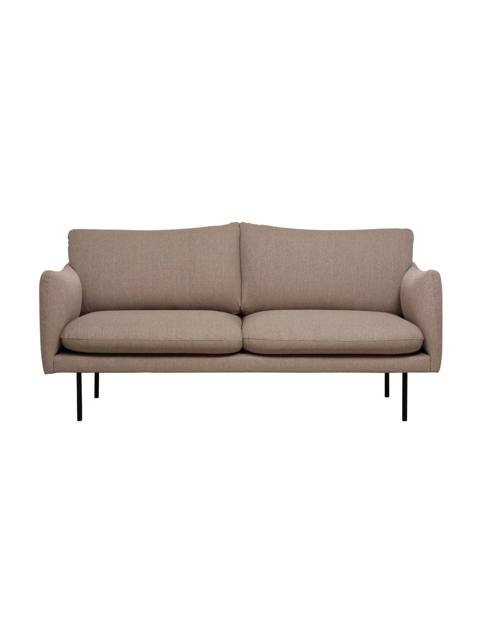 Westwing Collection Canapé 2 places taupe avec pieds en métal Moby, larg. 170 x haut. 95 cm 1 Westwing Collection Canapé 2 places taupe avec pieds en métal Moby, larg. 170 x haut. 95 cm