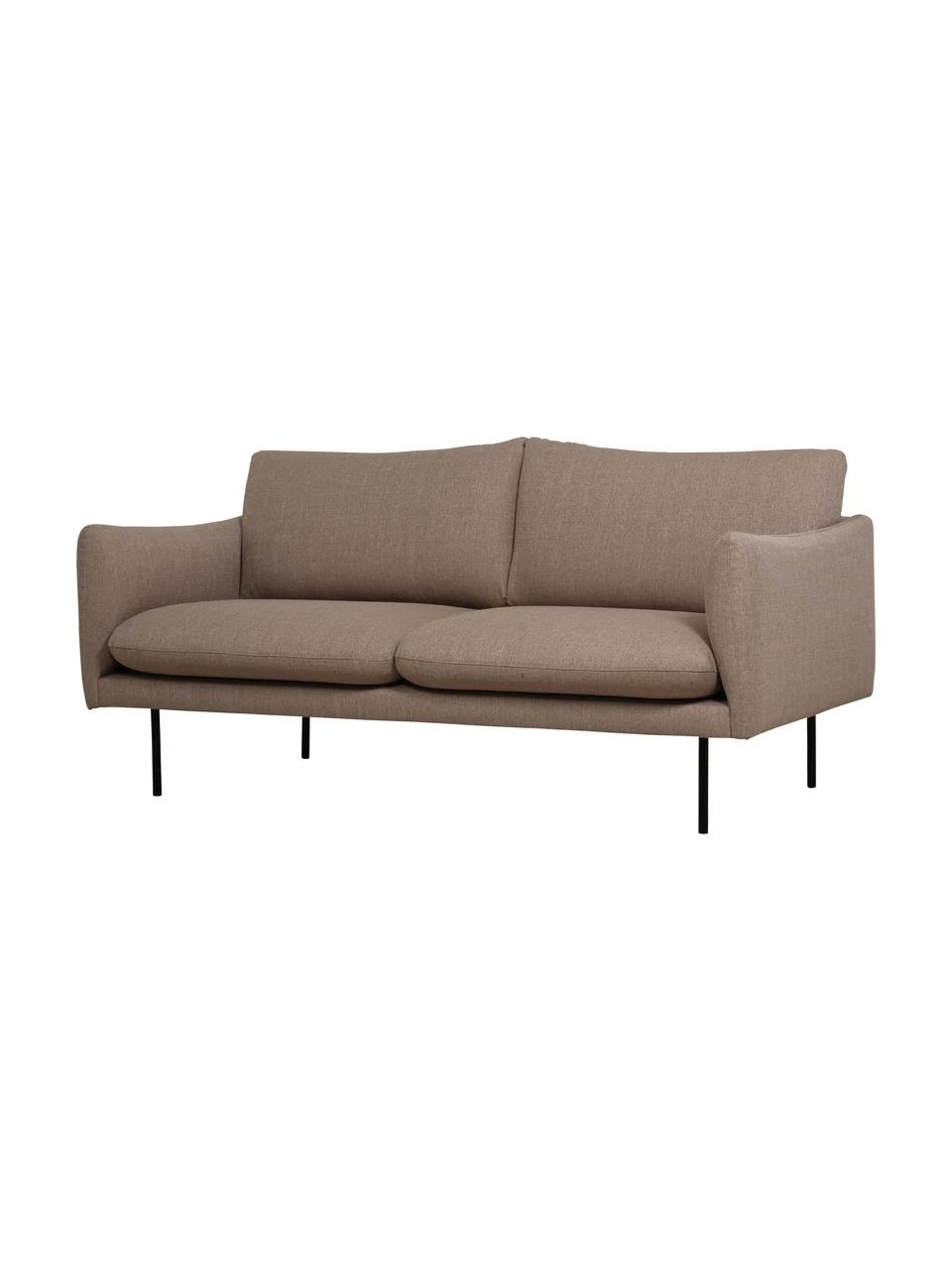 Westwing Collection Canapé 2 places taupe avec pieds en métal Moby, larg. 170 x haut. 95 cm 4 Westwing Collection Canapé 2 places taupe avec pieds en métal Moby, larg. 170 x haut. 95 cm – Image 4