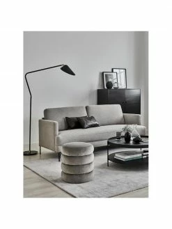 Westwing Collection Canapé 2 places tissu gris Fluente, larg. 166 x prof. 85 cm -furniture Soldes Canape 2 places tissu gris Fluente 8