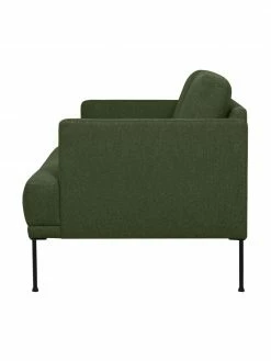 Westwing Collection Canapé 2 places tissu vert foncé Fluente, larg. 166 x prof. 85 cm -furniture Soldes Canape 2 places tissu vert fonce Fluente 4