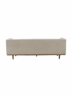 Canapé 2 places velours beige Dante, larg. 174 x prof. 87 cm -furniture Soldes Canape 2 places velours beige Dante 5
