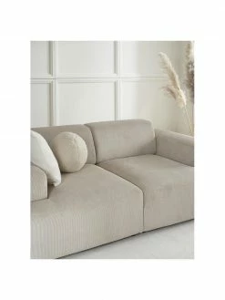 Westwing Collection Canapé 2 places velours côtelé beige Melva, larg. 198 x prof. 101 cm 8 Westwing Collection Canapé 2 places velours côtelé beige Melva, larg. 198 x prof. 101 cm -furniture Soldes Canape 2 places velours cotele beige Melva 2