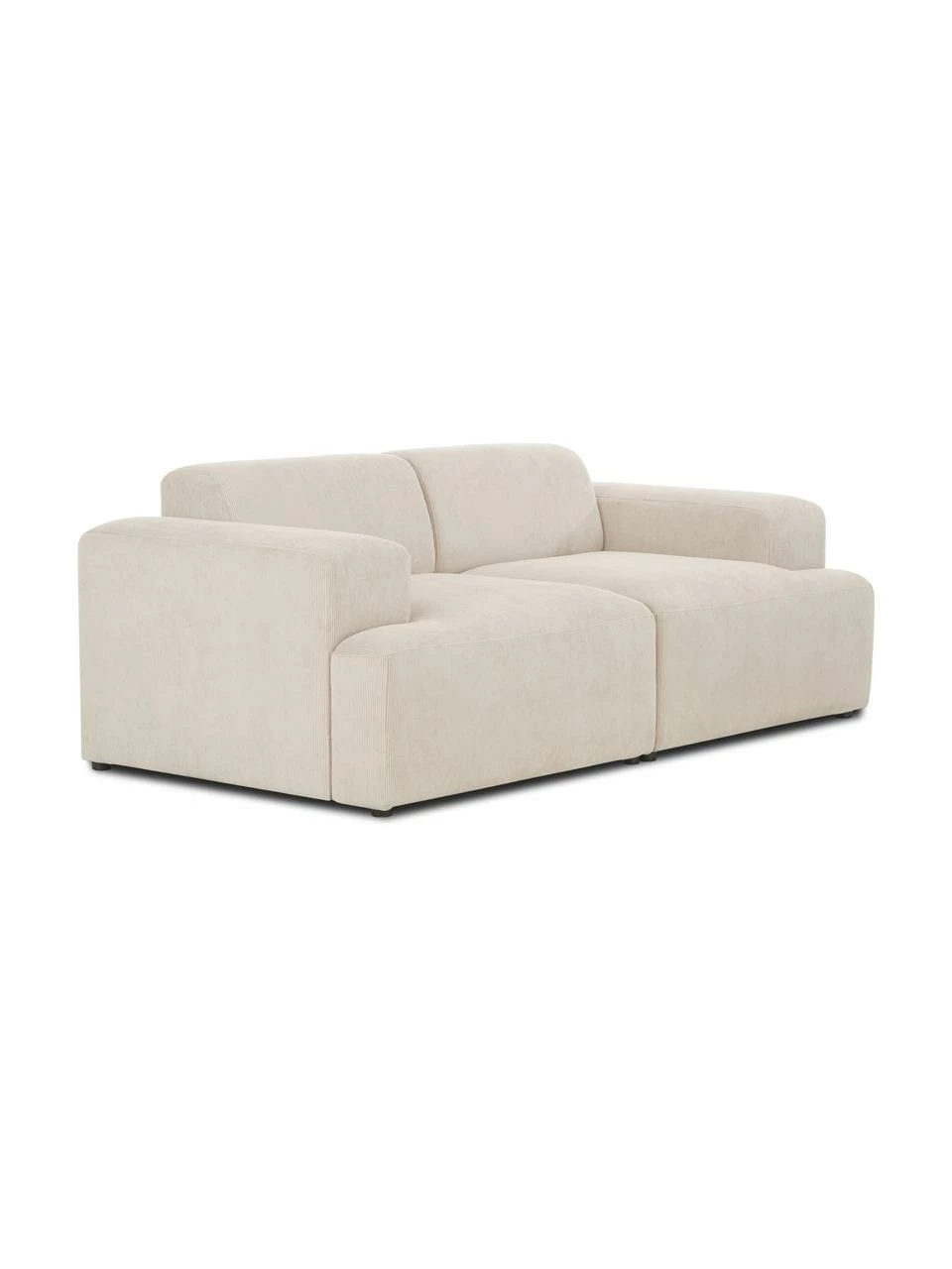 Westwing Collection Canapé 2 places velours côtelé beige Melva, larg. 198 x prof. 101 cm 5 Westwing Collection Canapé 2 places velours côtelé beige Melva, larg. 198 x prof. 101 cm – Image 5