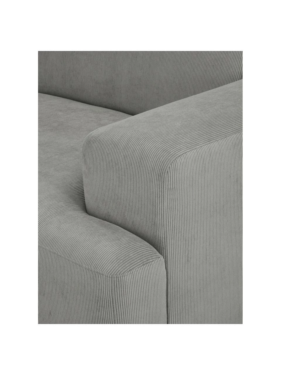 Westwing Collection Canapé 2 places velours côtelé gris Melva, larg. 198 x prof. 101 cm 6 Westwing Collection Canapé 2 places velours côtelé gris Melva, larg. 198 x prof. 101 cm – Image 6