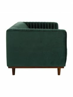 Canapé 2 places velours vert Dante, larg. 174 x prof. 87 cm -furniture Soldes Canape 2 places velours vert Dante 4