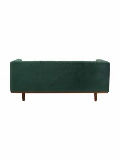 Canapé 2 places velours vert Dante, larg. 174 x prof. 87 cm -furniture Soldes Canape 2 places velours vert Dante 5
