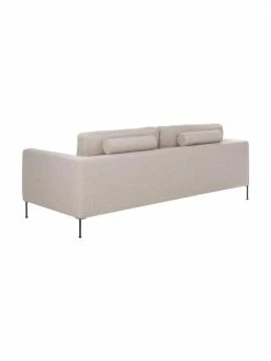 Westwing Collection Canapé 3 places beige avec pieds en métal Cucita, larg. 228 x prof. 94 cm -furniture Soldes Canape 3 places beige avec pieds en metal Cucita 4