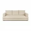 Westwing Collection Canapé 3 places beige foncé Tribeca, larg. 228 x prof. 104 cm