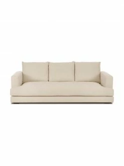 Westwing Collection Canapé 3 places beige foncé Tribeca, larg. 228 x prof. 104 cm