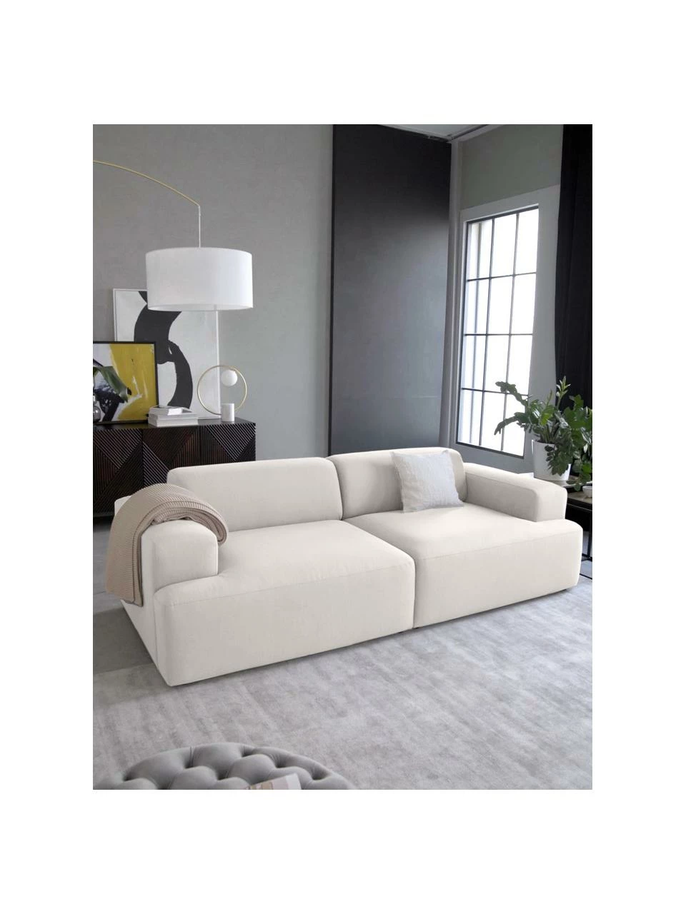 Westwing Collection Canapé 3 places couleur grège Melva, larg. 238 x prof. 101 cmDisponibilité limitée 2 Westwing Collection Canapé 3 places couleur grège Melva, larg. 238 x prof. 101 cmDisponibilité limitée – Image 2