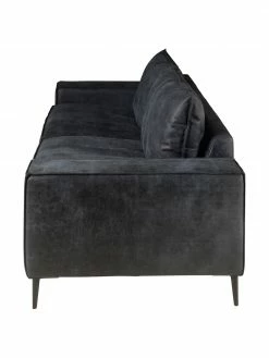 Canapé 3 places design industriel cuir Brett, larg. 215 x prof. 90 cm -furniture Soldes Canape 3 places design industriel cuir Brett 4