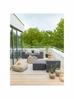 Westwing Collection Canapé 3 places d'extérieur modulable gris foncé Simon, larg. 210 x prof. 105 cm -furniture Soldes Canape 3 places dexterieur modulable gris fonce Simon 2