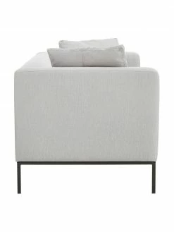 Westwing Collection Canapé 3 places gris Carrie, larg. 202 x prof. 86 cm -furniture Soldes Canape 3 places gris Carrie 5